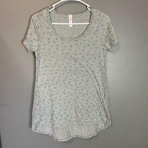 LuLaRoe Polka Dot Short Sleeve Shirt Size XXS